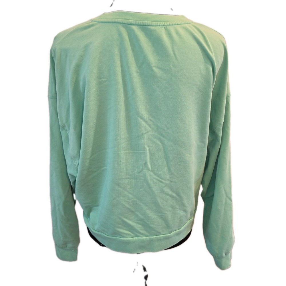 JoyLab Mint Green French Terry Oversized Sweatshirt Pullover Medium Flaw - Picture 3 of 7